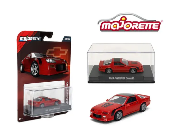 Majorette_1:64_Premium_Diecast_Model_Car_Collector_Edition_–_1985_CHEVROLET_CAMARO_RED