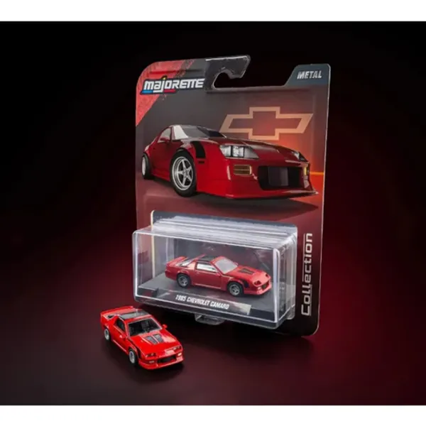 Majorette_1:64_Premium_Diecast_Model_Car_Collector_Edition_–_1985_CHEVROLET_CAMARO_RED