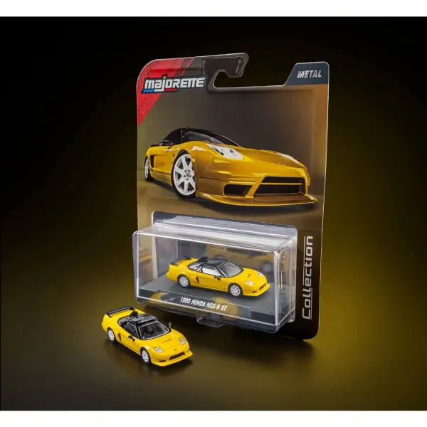 Majorette_1:64_Premium_Diecast_Model_Car_Collector_Edition_–_1995_Honda_NSX-R_GT_Yellow