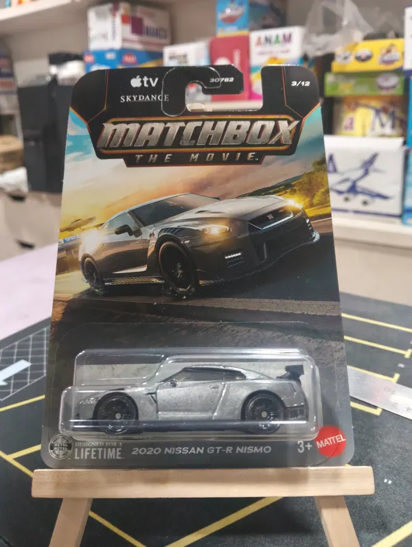 Matchbox_1:64_Scale_2020_NISSAN_GT-R_NISMO_(2026_Release)_-_69/125_Matchbox_the_Movie_APPLE_TV_SKYDANCE__3/12_SILVER