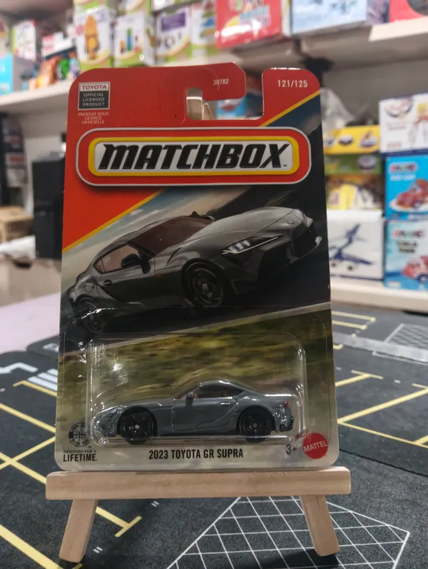 Matchbox_1:64_Scale_2023_TOYOTA_GR_SUPRA_121/125_GRAY