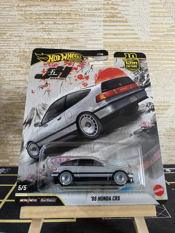 Hotwheels_Premium_1:64_Scale_CAR_CULTURE_2026_88_HONDA_CRX_JAPAN_HISTORICS_5_5/5_JKF11_SILVER_(IMPORTED)