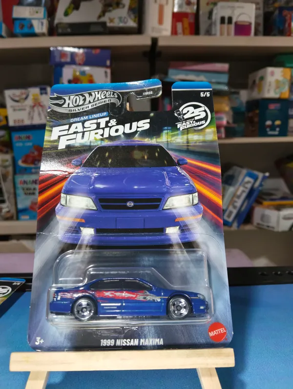 Hotwheels_1:64_Silver_Series_FAST_&_FURIOUS_DREAM_LINEUP_1999_NISSAN_MAXIMA_5/5_JKX14_BLUE_(IMPORTED)