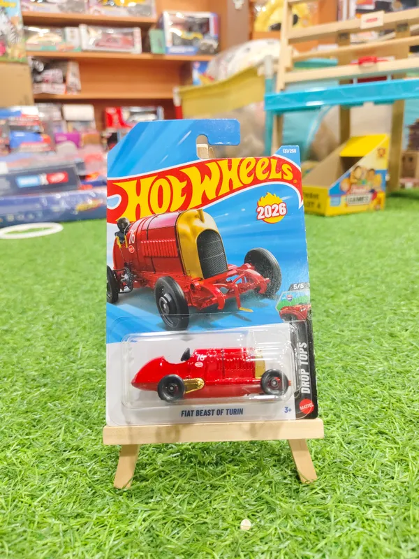 Hot_Wheels_1:64_Scale_FIAT_BEAST_OF_TURIN_DROP_TOPS_5/5_RED_131/250