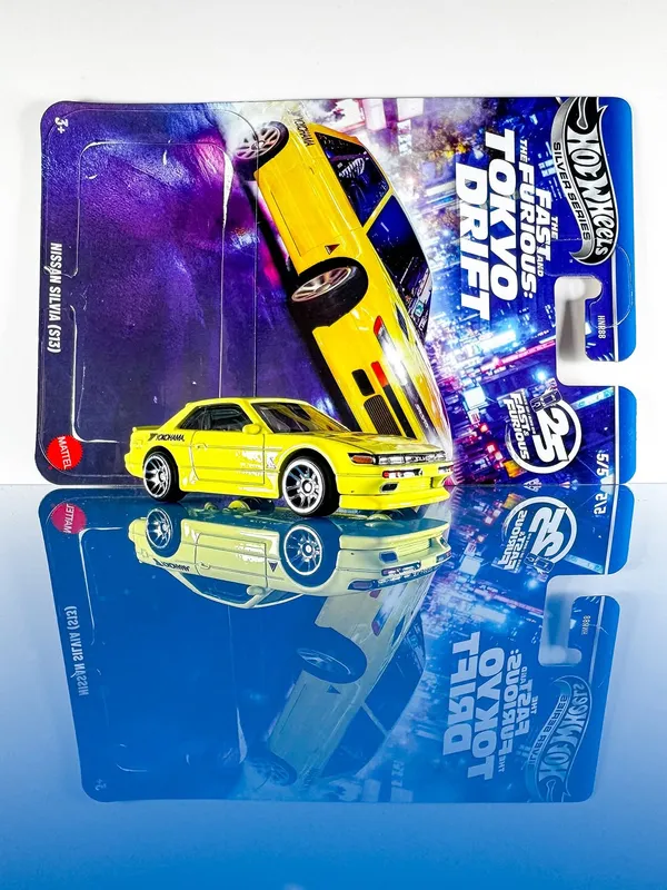 HotWheels_1:64_Scale_SILVER_SERIES_TOKYO_DRIFT_NISSAN_SILVIA_(S13)_5/5_JKX09