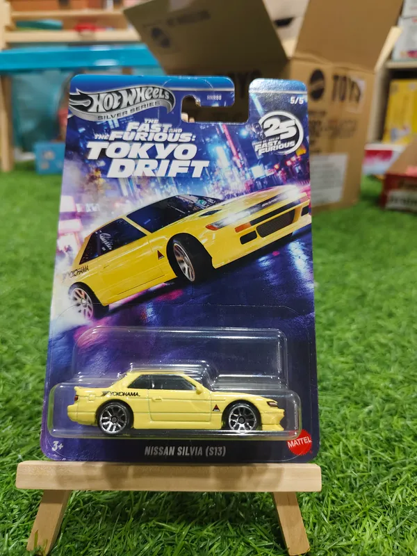 HotWheels_1:64_Scale_SILVER_SERIES_TOKYO_DRIFT_NISSAN_SILVIA_(S13)_5/5_JKX09