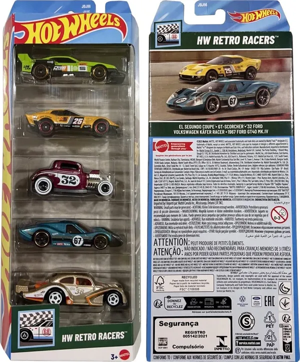 Hot_Wheels_1:64_Scale_RETRO_RACERS_Pack_of_5_(EL_SEGUNDO_COUPE,_GT-SCORCHER,_32_FORD,_VOLKSWAGEN_KAFER_RACER,_1967_FORD_GT40_MK.IV)