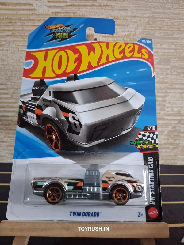 Hot_Wheels_1:64_Scale_TWIN_DORADO_HW_STARTING_GRID_7/10_GRAY_100/250