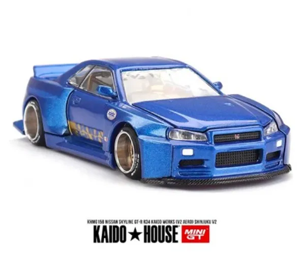 MINI_GT_Nissan_Skyline_GT-R_(R34)_Kaido_Works_(V2_Aero)_SHINJUKU_V2_BLUE_(IMPORTED)_MGT_KH_158