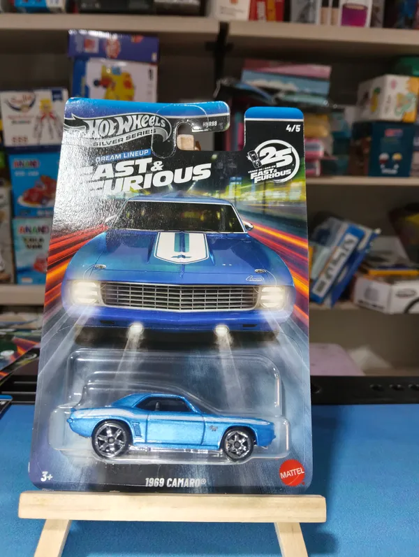 Hotwheels_1:64_Silver_Series_FAST_&_FURIOUS_DREAM_LINEUP_1969_CAMARO_4/5_JKX13_BLUE_(IMPORTED)