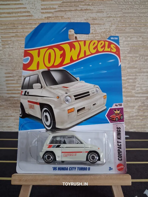 Hot_Wheels_1:64_Scale_85_HONDA_CITY_TURBO_II_COMPACT_KING_4/10_WHITE_105/250