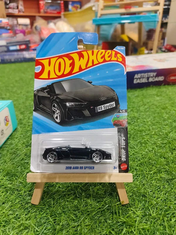 Hot_Wheels_1:64_Scale_2019_AUDI_R8_SPYDER_DROP_TOPS_4/5_BLACK_130/250