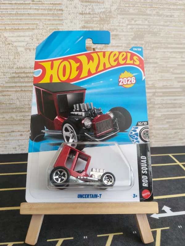 Hot_Wheels_1:64_Scale_UNCERTAIN_-_T_ROD_SQUAD_10/10_RED_230/250