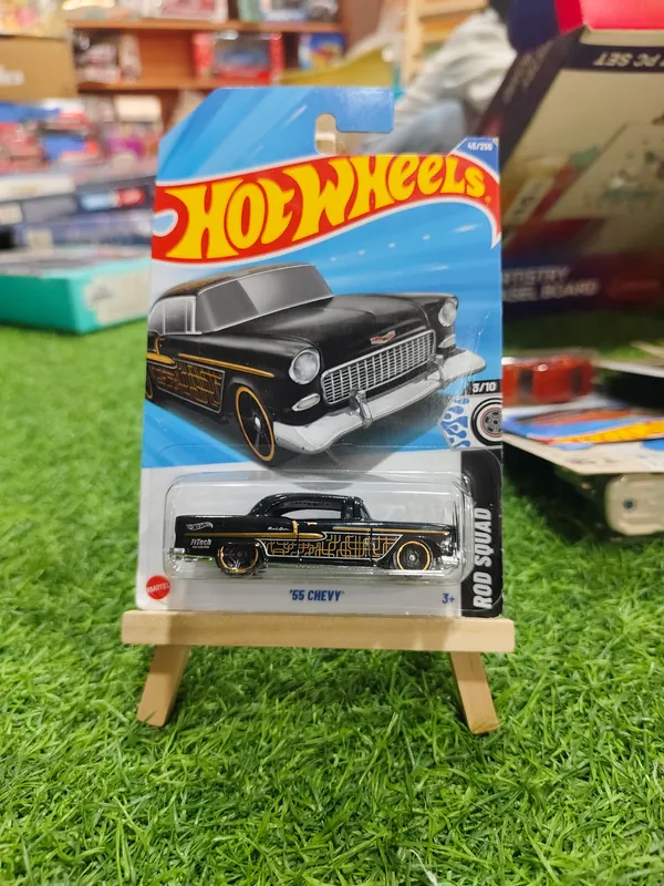 Hot_Wheels_1:64_Scale_55_CHEVY_ROD_SQUAD_3/10_BLACK_45/250