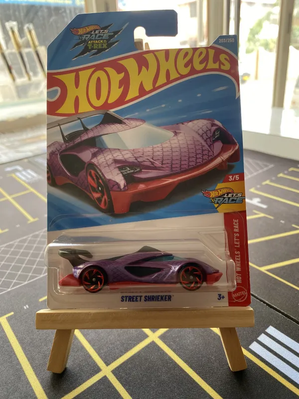 Hot_Wheels_1:64_Scale_STREET_SHRIEKER_HW_LET'S_RACE_3/5_PURPLE_203/250