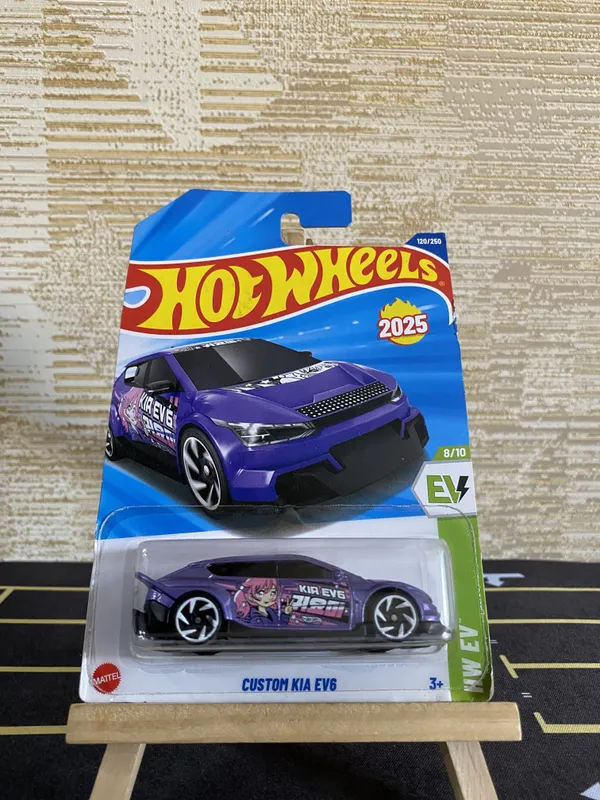 Hot_Wheels_1:64_Scale_CUSTOM_KIA_EV6_HW_EV_8/10_PURPLE_120/250_(IMPORTED)