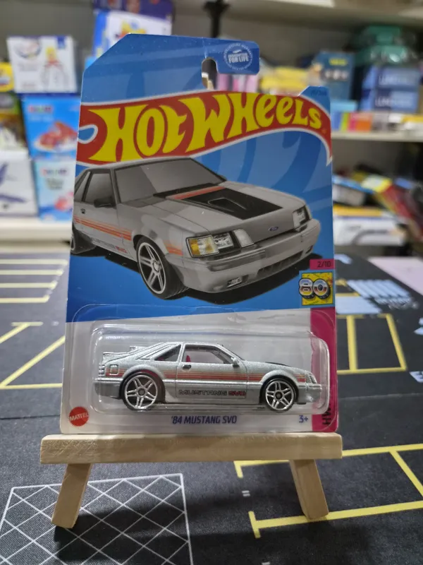 Hot_Wheels_1:64_Scale_84_Mustang_SVO_HW_The_80'S_2/10_SILVER_25/250_(USA_IMPORTED)