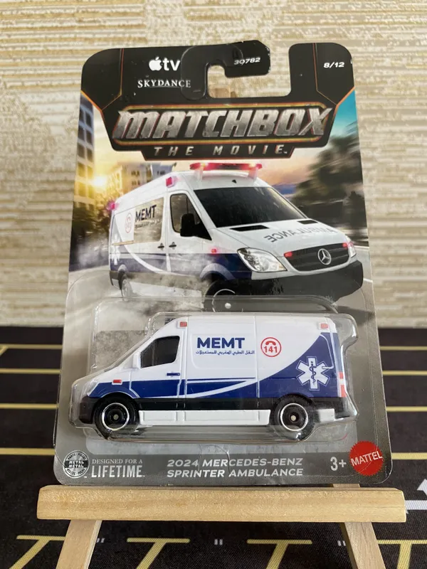 Matchbox_1:64_Scale_2024_MERCEDES_BENZ_SPRINTER_AMBULANCE_(2026_Release)_Matchbox_the_Movie_APPLE_TV_SKYDANCE__8/12_WHITE