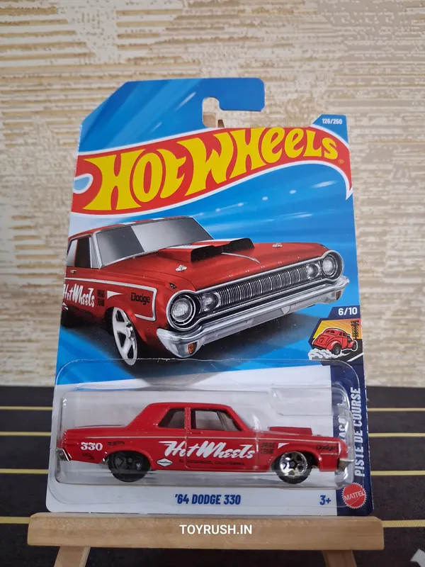 Hot_Wheels_1:64_Scale64_DODGE_330_DRAG_RACERS_6/10_RED_126/250
