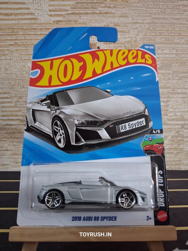 Hot_Wheels_1:64_Scale_2019_AUDI_R8_SPYDER_DROP_TOPS_4/5_GRAY_130/250