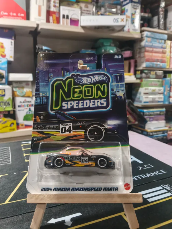 HotWheels_1:64_SILVER_SERIES_NEON_SPEEDERS_2004_MAZDA_MAZDASPEED_MIATA_8/8_BLACK_JKY08