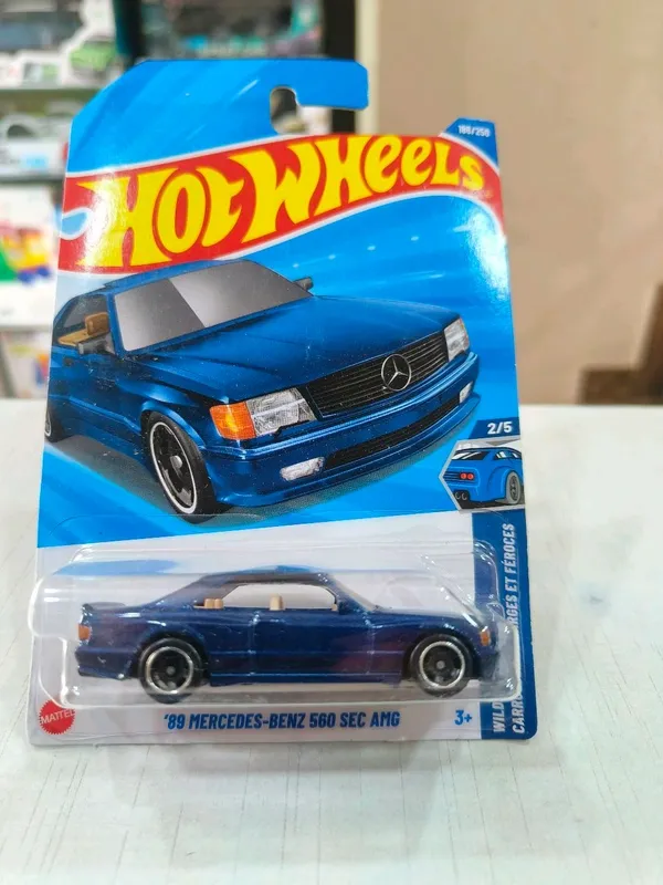 Hot_Wheels_1:64_Scale_89_MERCEDES_BENZ_560_SEC_AMG_WILD_WIDEBODY_2/5_BLUE_186/250