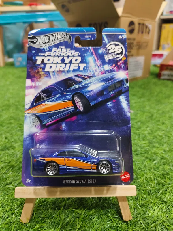 HotWheels_1:64_Scale_SILVER_SERIES_TOKYO_DRIFT_NISSAN_SILVIA_(S15)_2/5_(IMPORTED)_JKX06