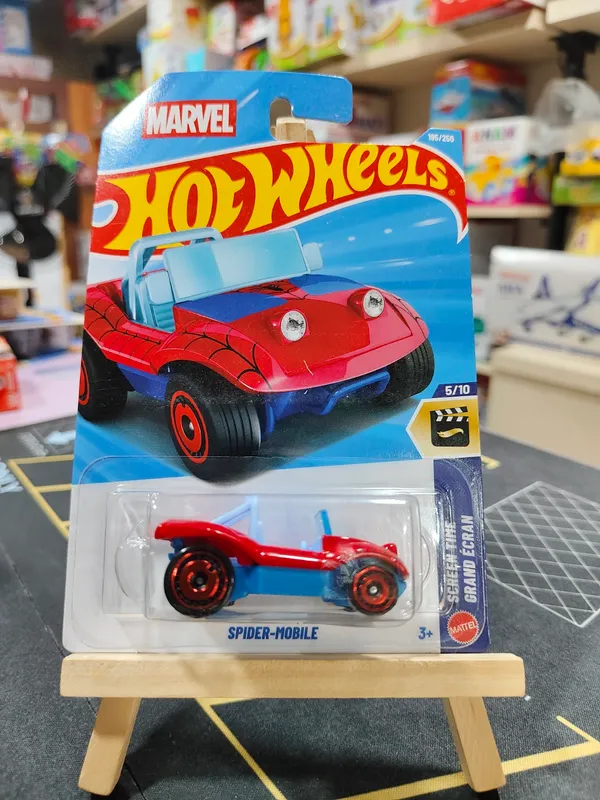Hot_Wheels_1:64_Scale_SPIDER_MOBILE_SCREEN_TIME_5/10_RED_195/250
