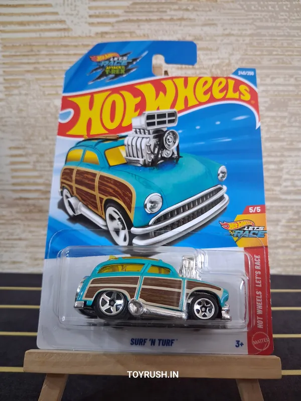 Hot_Wheels_1:64_Scale_SURF_N_TURF_HW_LETS_RACE_5/5_GREEN_240/250