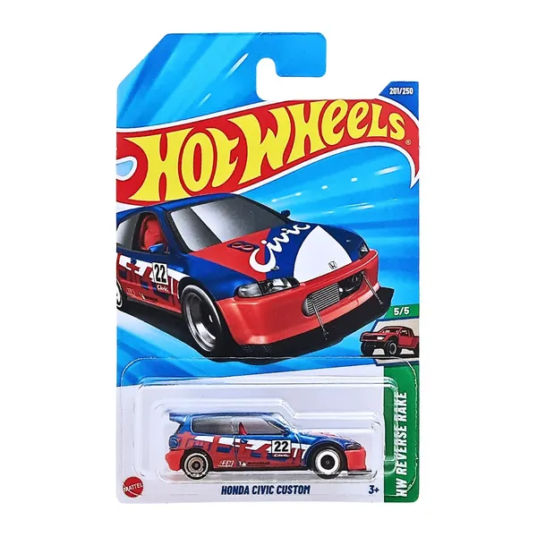 Hot_Wheels_1:64_Scale_HONDA_CIVIC_CUSTOM_HW_Reverse_Rake_5/5_201/250