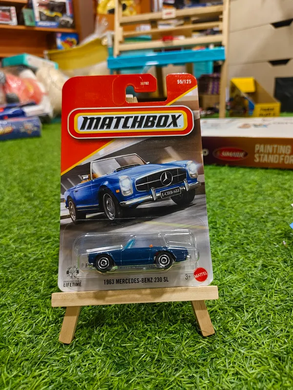 MATCHBOX_1963_MERCEDES-BENZ_230_SL_55/125_BLUE