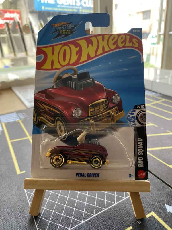 Hot_Wheels_1:64_Scale_PEDAL_DRIVER_ROD_SQUAD_2/10_RED_118/250