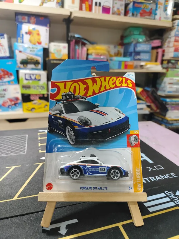 Hot_Wheels_1:64_Scale_PORSCHE_911_RALLYE_HW_TURBO_5/5_BLUE_172/250_