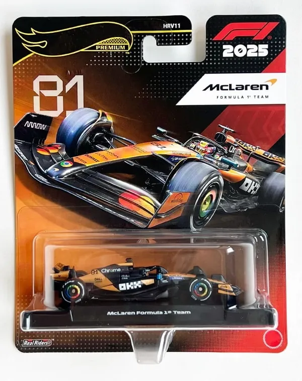 w*m様 Hot Wheels F1 Ferrari McLaren Jorda TOYRUSH Hotwheels Premium 2025 McLAREN FORMULA 1 TEAM (#81) JKD81