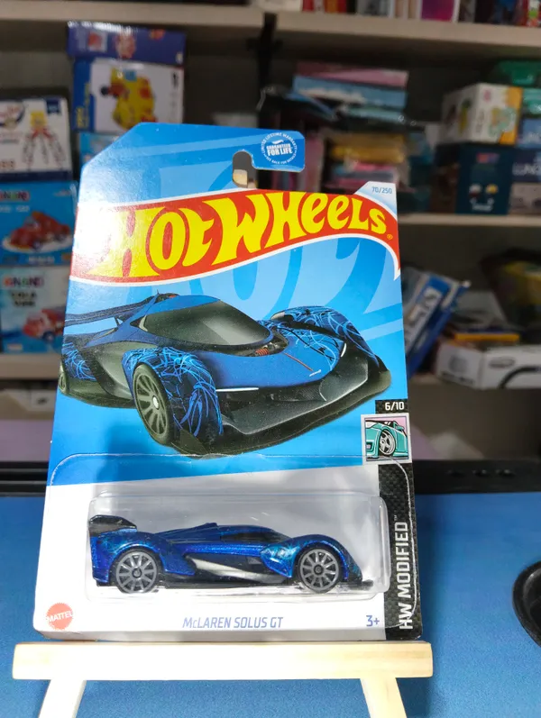 HOT_WHEELS__1:64_SCALE_MCLAREN_SOLUS_GT_HW_MODIFIED_6/10_BLUE_70/250_(USA_IMPORTED)