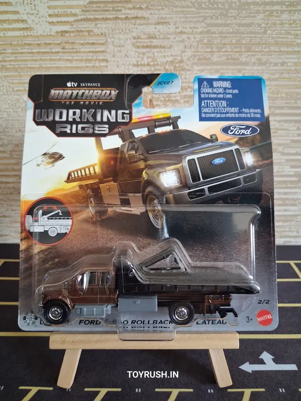 Matchbox_WORKING_RIGS_FORD_F-650_ROLLBACK_Matchbox_the_Movie_APPLE_TV_SKYDANCE_2/2_BROWN_JKH49