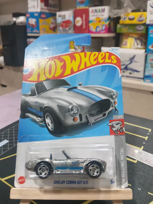 Hot_Wheels_1:64_Scale_SHELBY_COBRA_427_S/C_HW_ROLLING_METAL_1/5_SILVER_181/250_