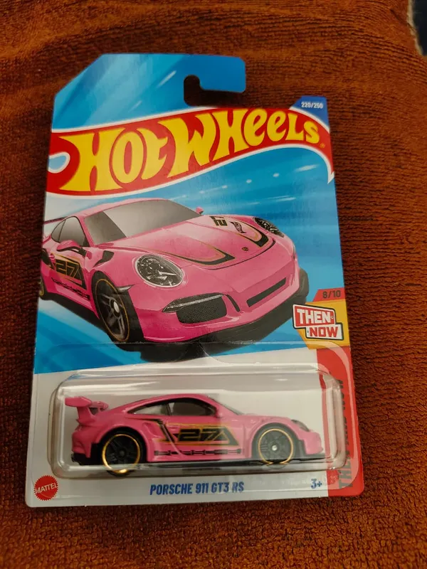 Hot_Wheels_1:64_Scale_PORSCHE_911_GT3_RS_Then_And_Now_8/10_PINK_220/250