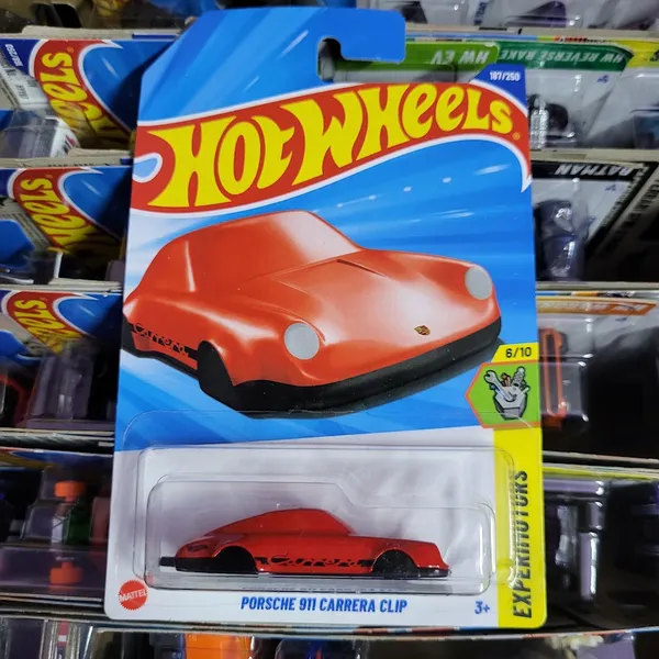 Hot_Wheels_1:64_Scale_PORSCHE_911_CARRERA_CLIP_Experimotors_6/10_187/250