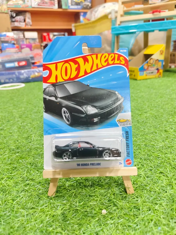 Hot_Wheels_1:64_Scale_98_HONDA_PRELUDE_FACTORY_FRESH_5/5_BLACK_136/250