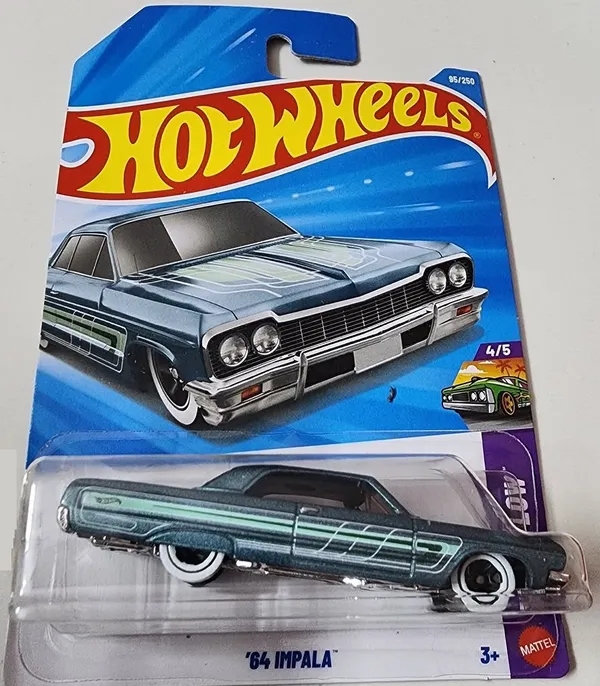 Hot_Wheels_1:64_Scale_64_IMPALA_LAYIN_LOW_4/5_BLUE_95/250