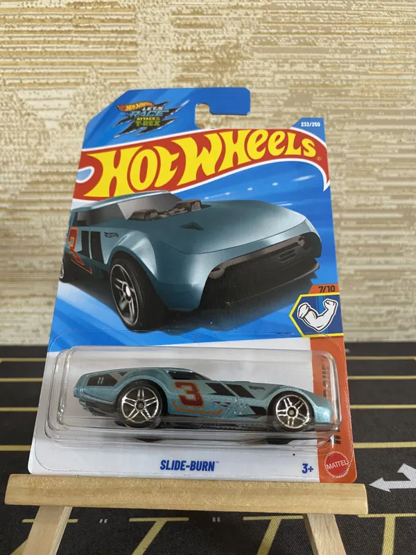 Hot_Wheels_1:64_Scale_SLIDE_BURN_HW_TORQUE_7/10_BLUE_232/250
