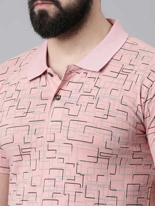 Pink_Polo_Neck_Printed_Pure_Cotton_Tshirt_For_Men