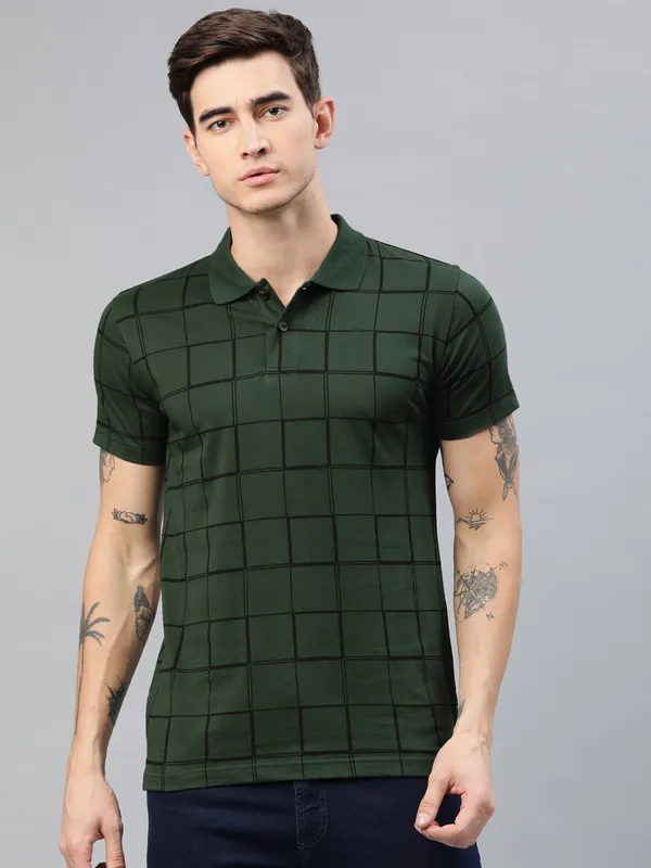 Green_Printed_Pure_Cotton_Half_Sleeve_Casual_Tshirt_For_Men