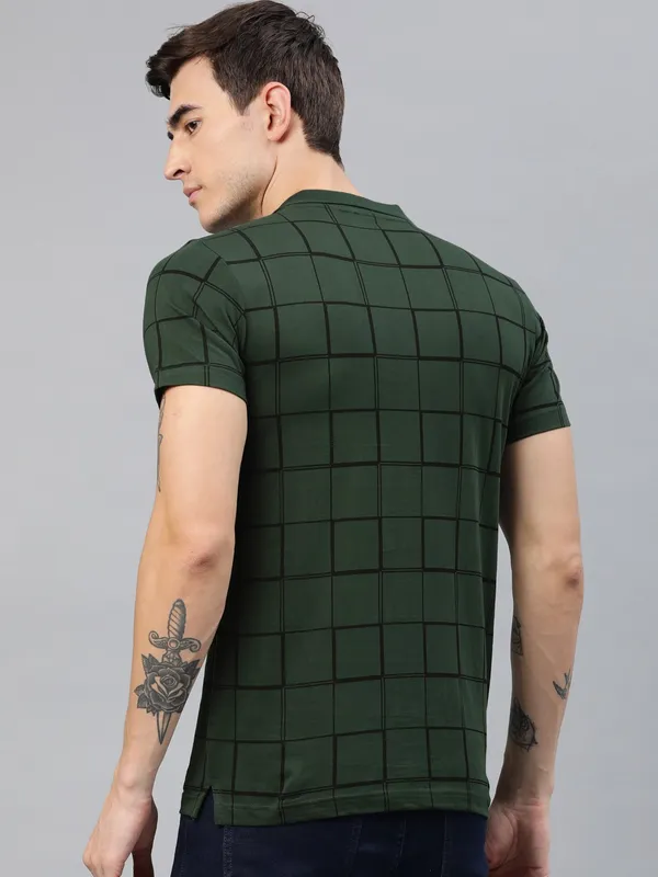 Green_Printed_Pure_Cotton_Half_Sleeve_Casual_Tshirt_For_Men