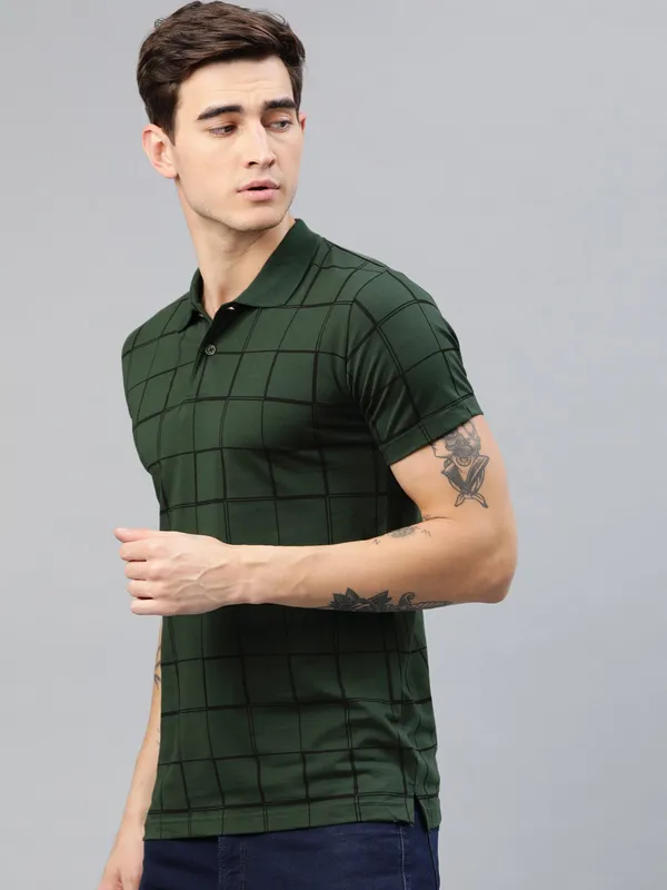 Green_Printed_Pure_Cotton_Half_Sleeve_Casual_Tshirt_For_Men