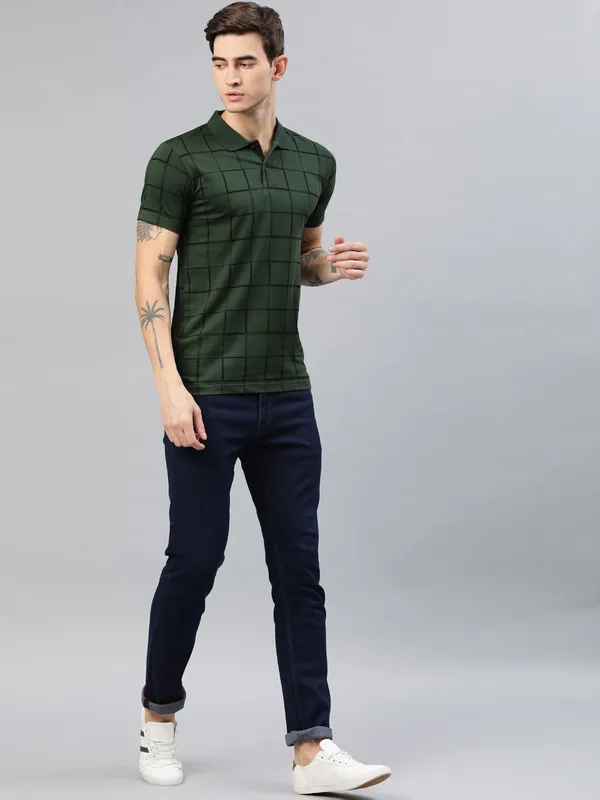 Green_Printed_Pure_Cotton_Half_Sleeve_Casual_Tshirt_For_Men