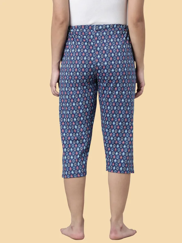 Blue_Cottton_Capri_For_Women
