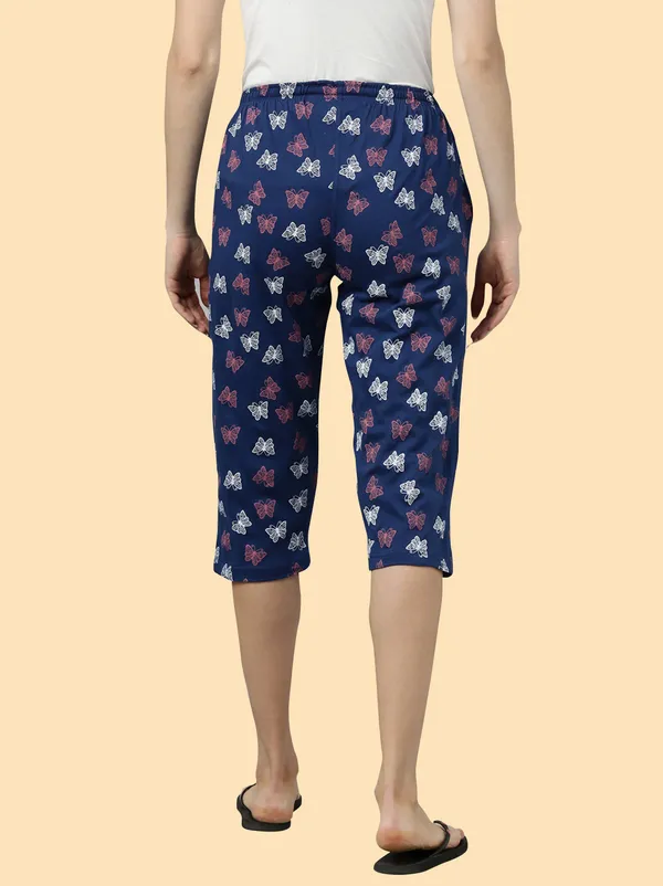 Blue_Cottton_Capri_For_Women
