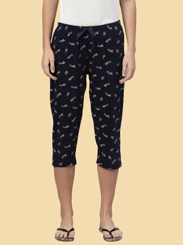 Blue_Cottton_Capri_For_Women